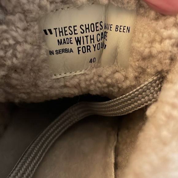 NWT VOILE BLANCHE MARAN Fur Suede Sneakers in  Grey - Picture 13 of 16